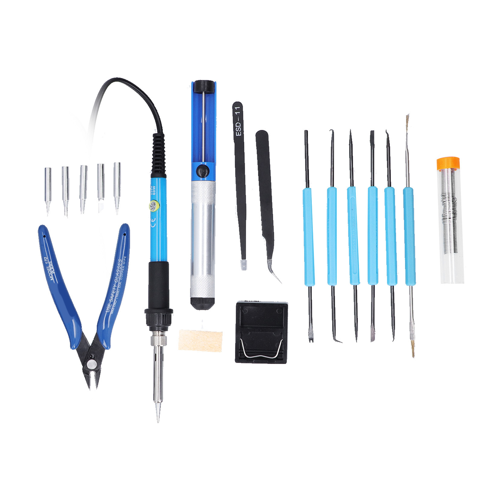 Lötkolben-set Mit Elektrischem Lötkolben Und Lötspitzen Für Heimwerker (eu-stecker, 220 V)