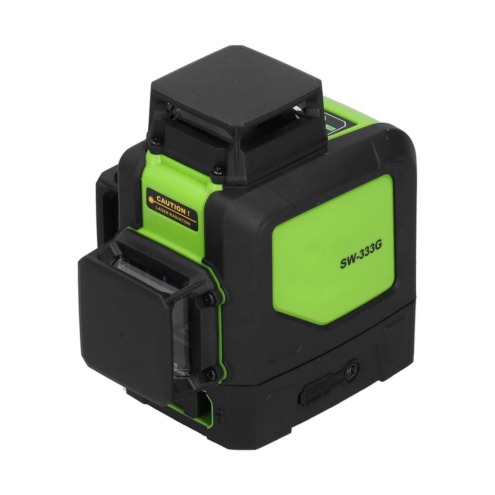 Sw-333g Laser-liniennivellierung, Automatisches Nivellierungsgerät Mit Grünem Laserstrahl, Eu-netzanschluss, Ac 100–240 V