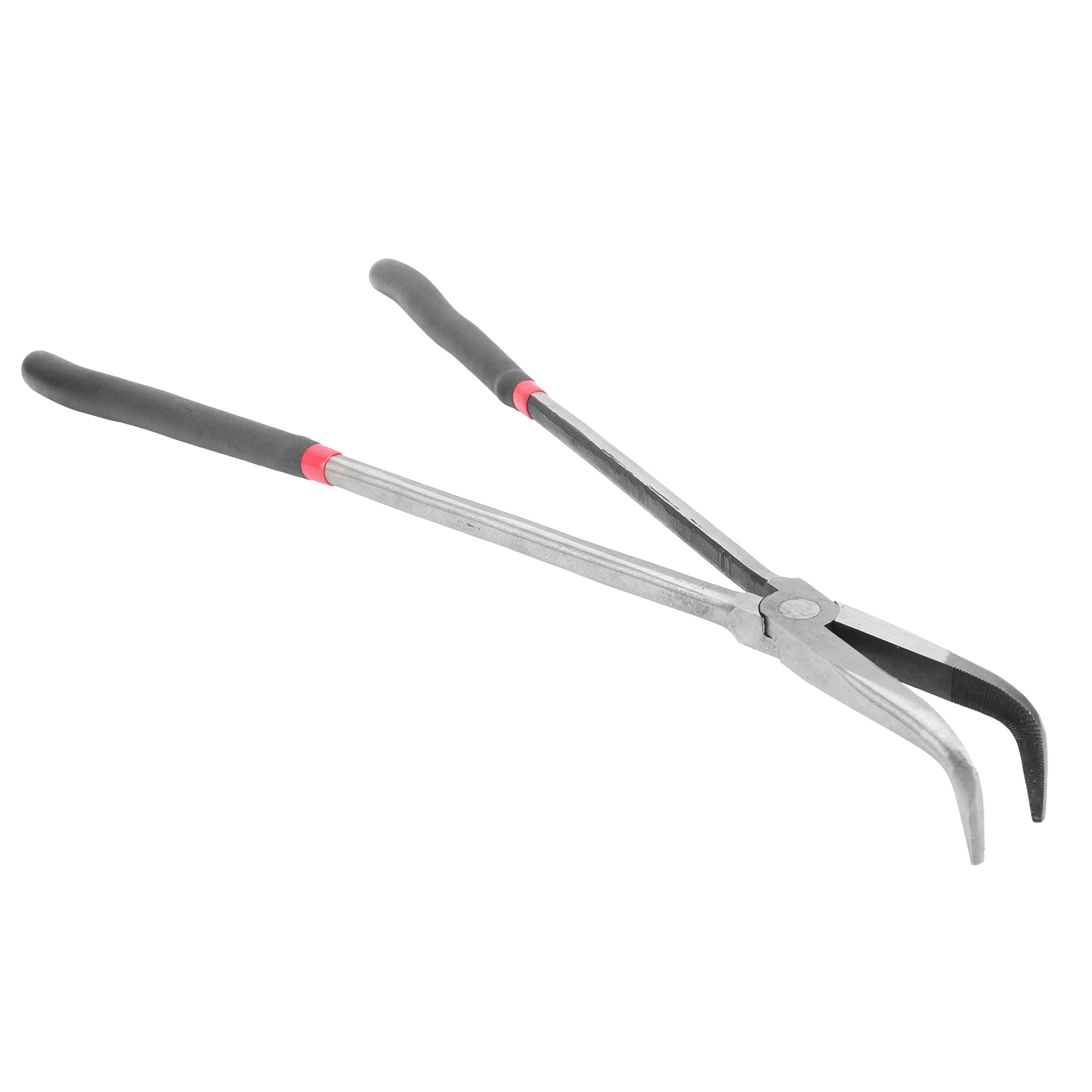 400 Mm/16 Zoll Extra Lange Spitzzange Mit 90 Grad Abgewinkelten Backen Und Gebogener Spitze – Reparaturwerkzeug