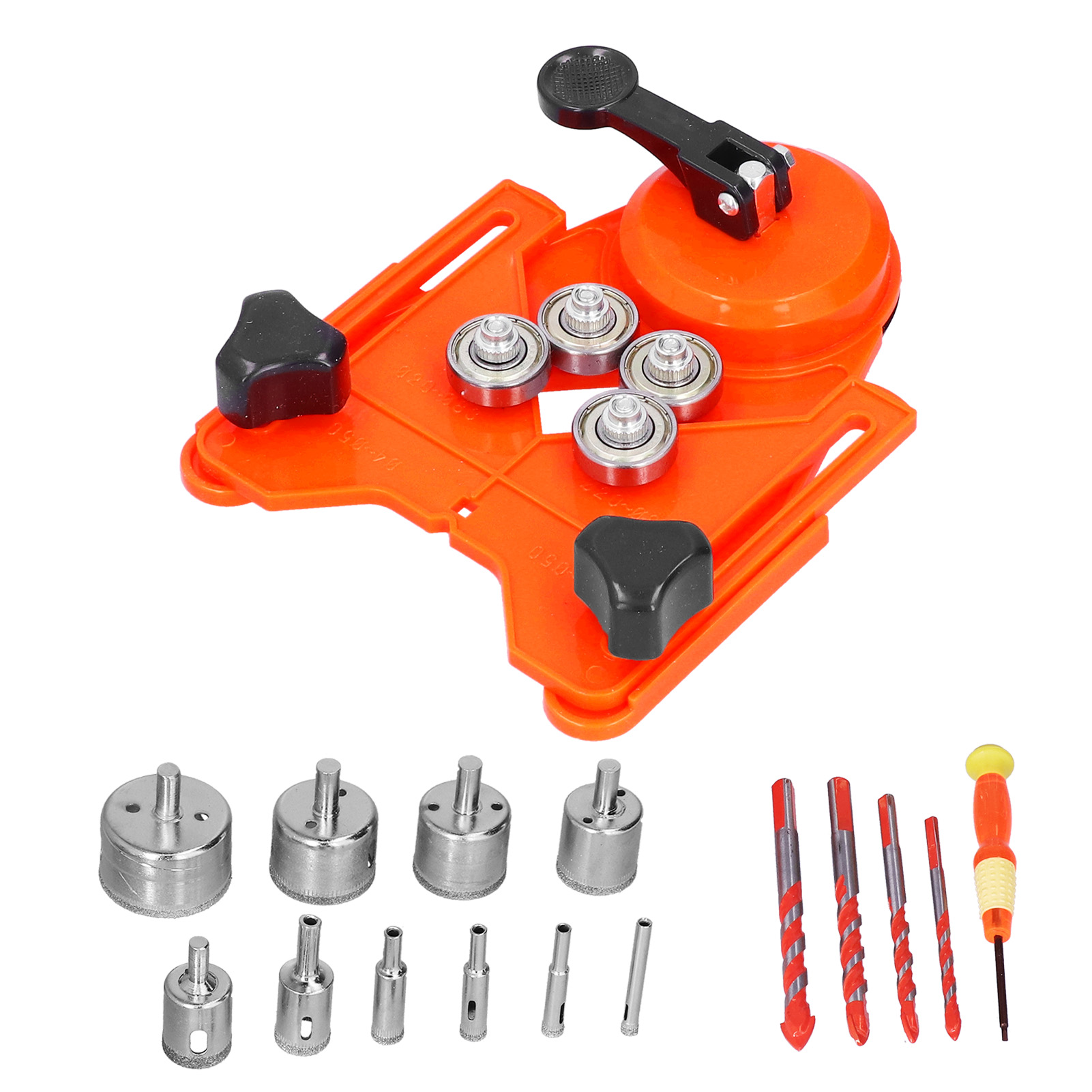 16-teiliges Diamantbohrer-lochsägen-set (6–50 Mm) Für Fliesen Und Holz (orange)