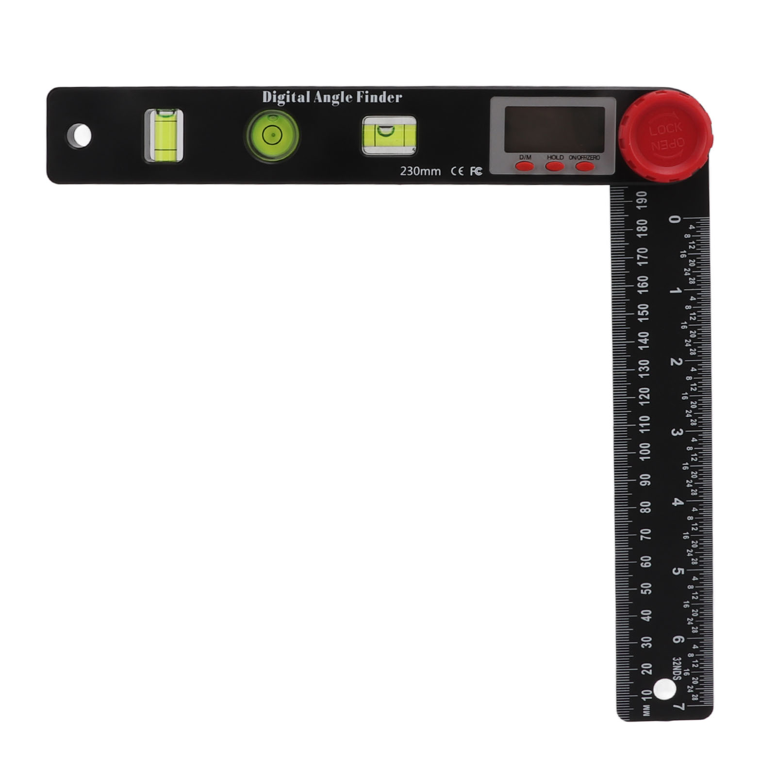 4-in-1 Digitalanzeige-winkelmesser, Multifunktionaler Winkelmesser Für Haushalt, Außenbereich Und Industrie