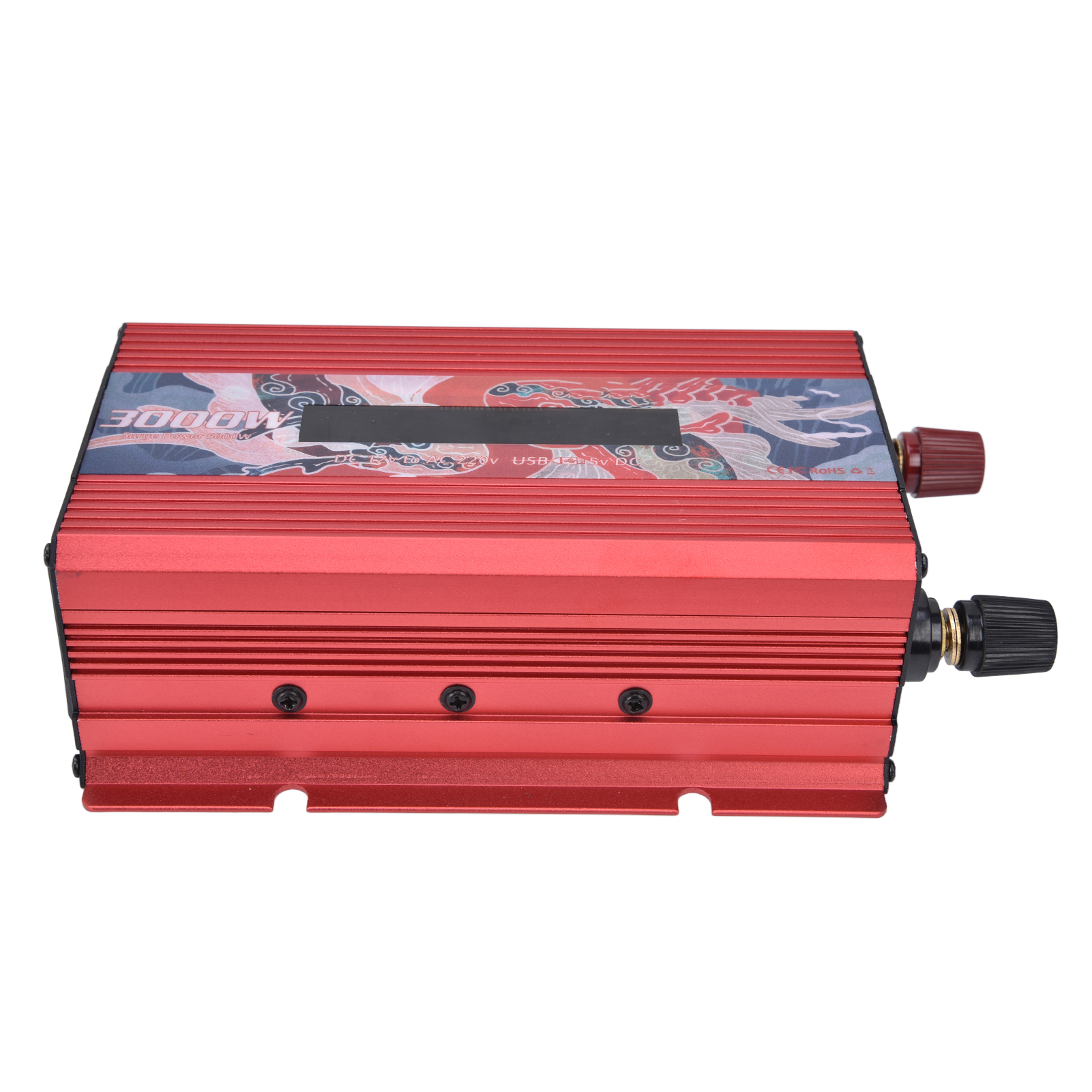 300-w-smart-stromwandler Mit Display, Aluminiumlegierung, Dc 12 V Auf Ac 220 V, Rouge