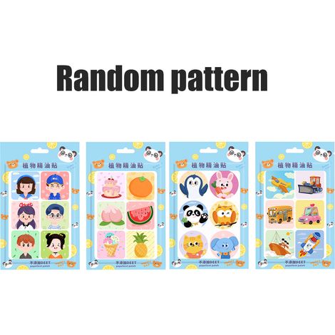 Packung Mit 10 Packungen À 360 Mückenschutzpflastern Für Kinder, Cartoon-design, Natürliche Pflanzen, Ätherisches Citronellaöl, Für Den Innen- Und Außenbereich.