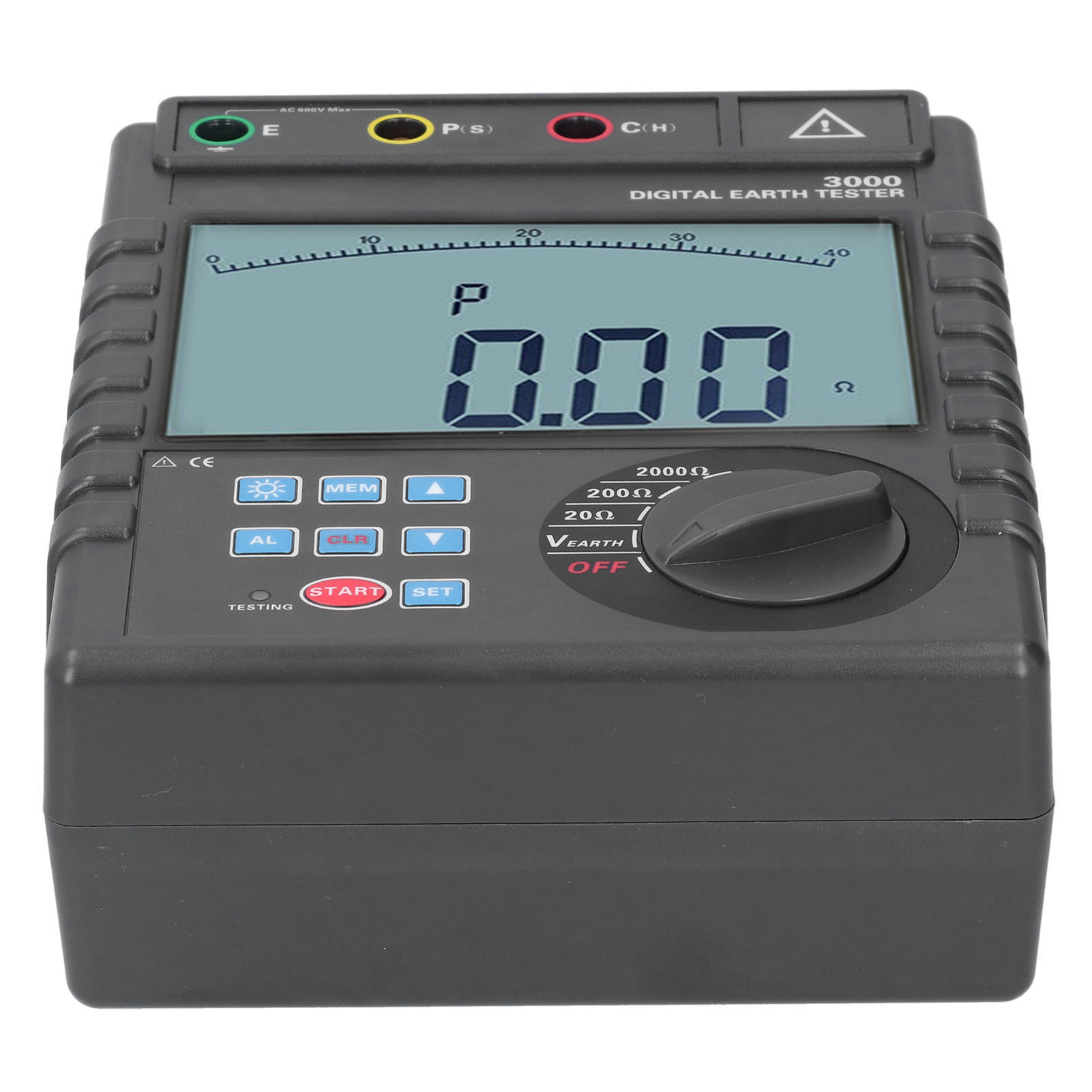 Etcr3000 0,01 Ω–2000 Ω Digitales Erdungswiderstandsmessgerät Mit Hoher Genauigkeit
