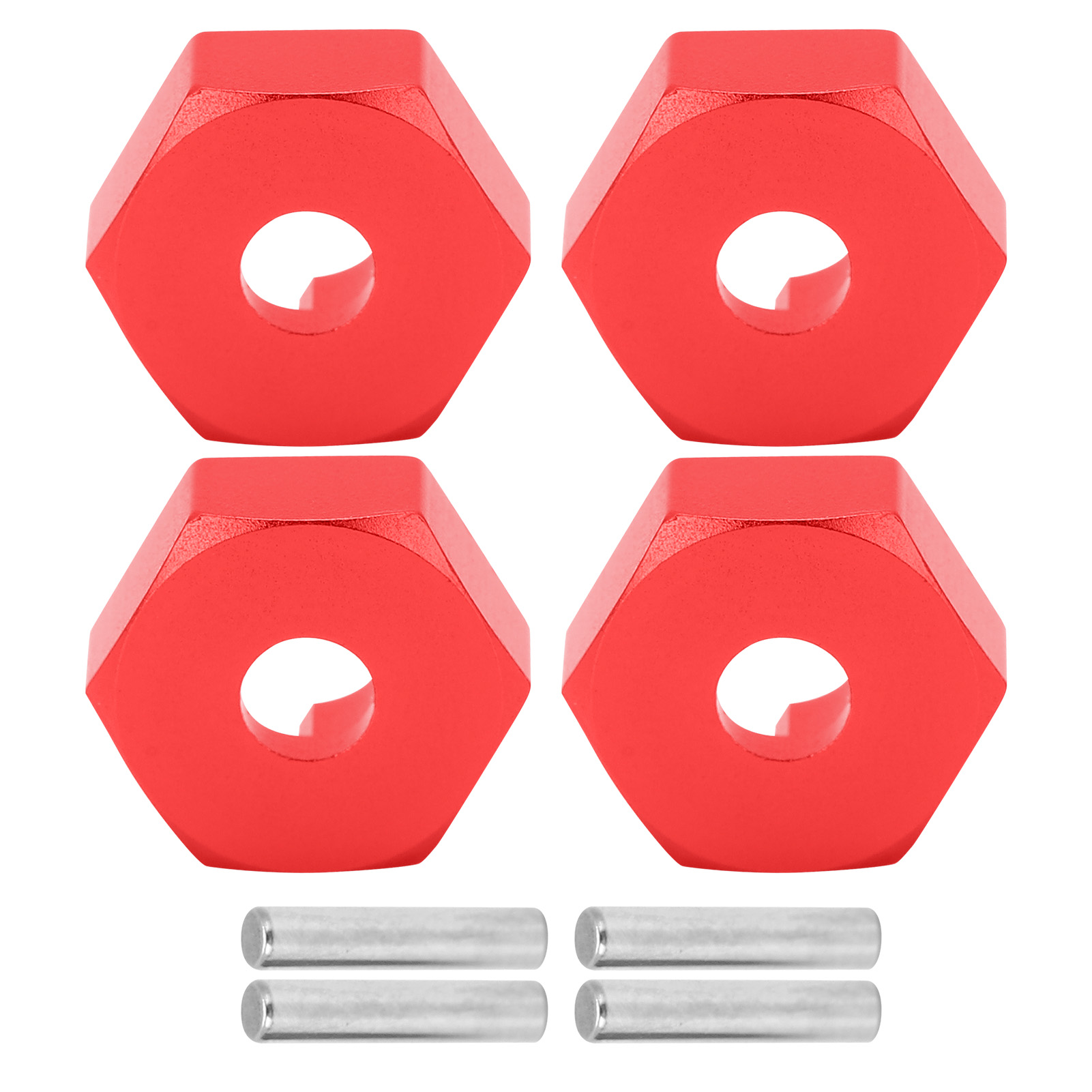 104001‑1871 Coupleur Hexagonal De Moyeu De Roue En Alliage D'Aluminium Pour Pièces De Voiture Rc Wltoys 104001 (rouge)