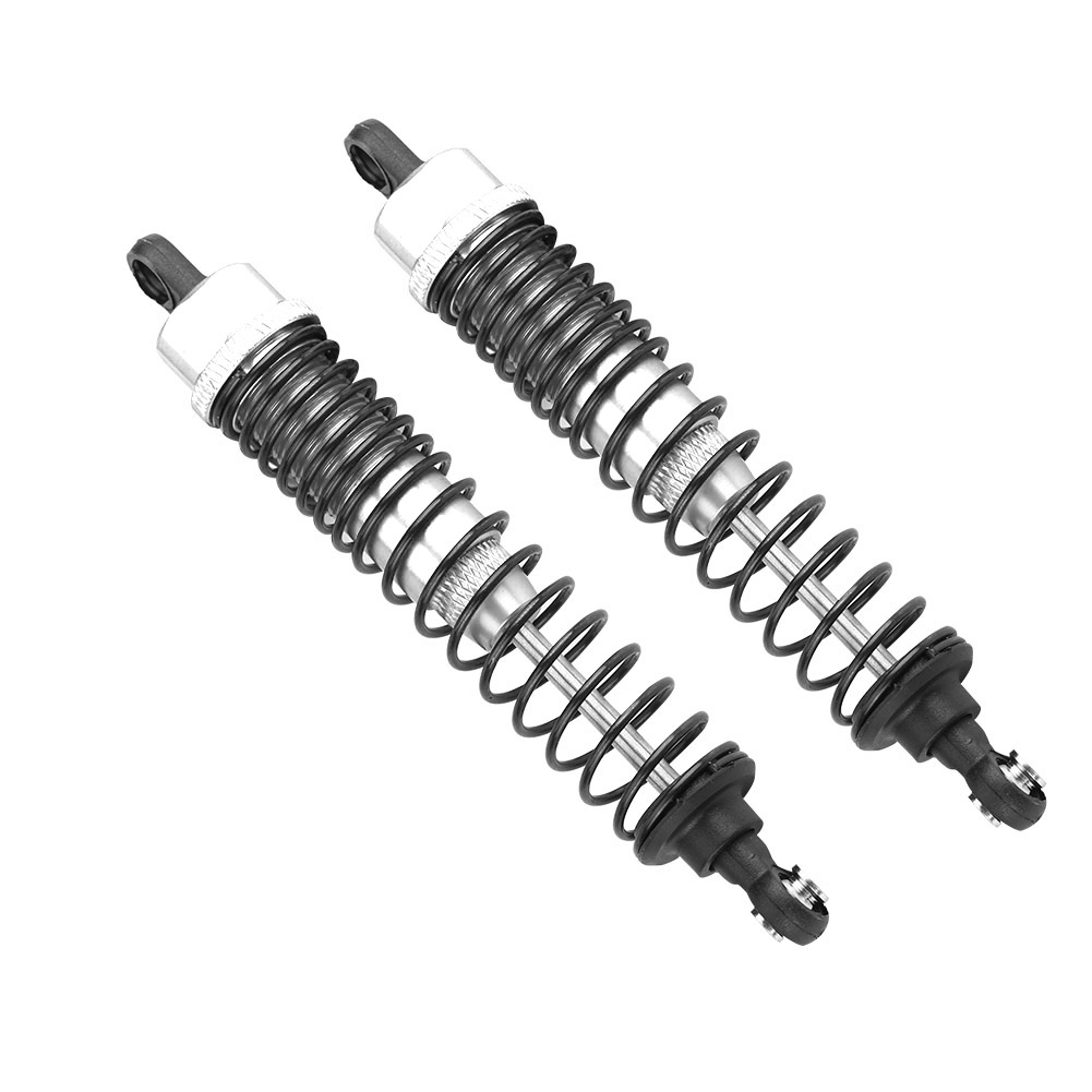 2 Amortisseurs Arrière En Alliage D'Aluminium Pour Axial Rock Racer 90026 (avant, Argent)