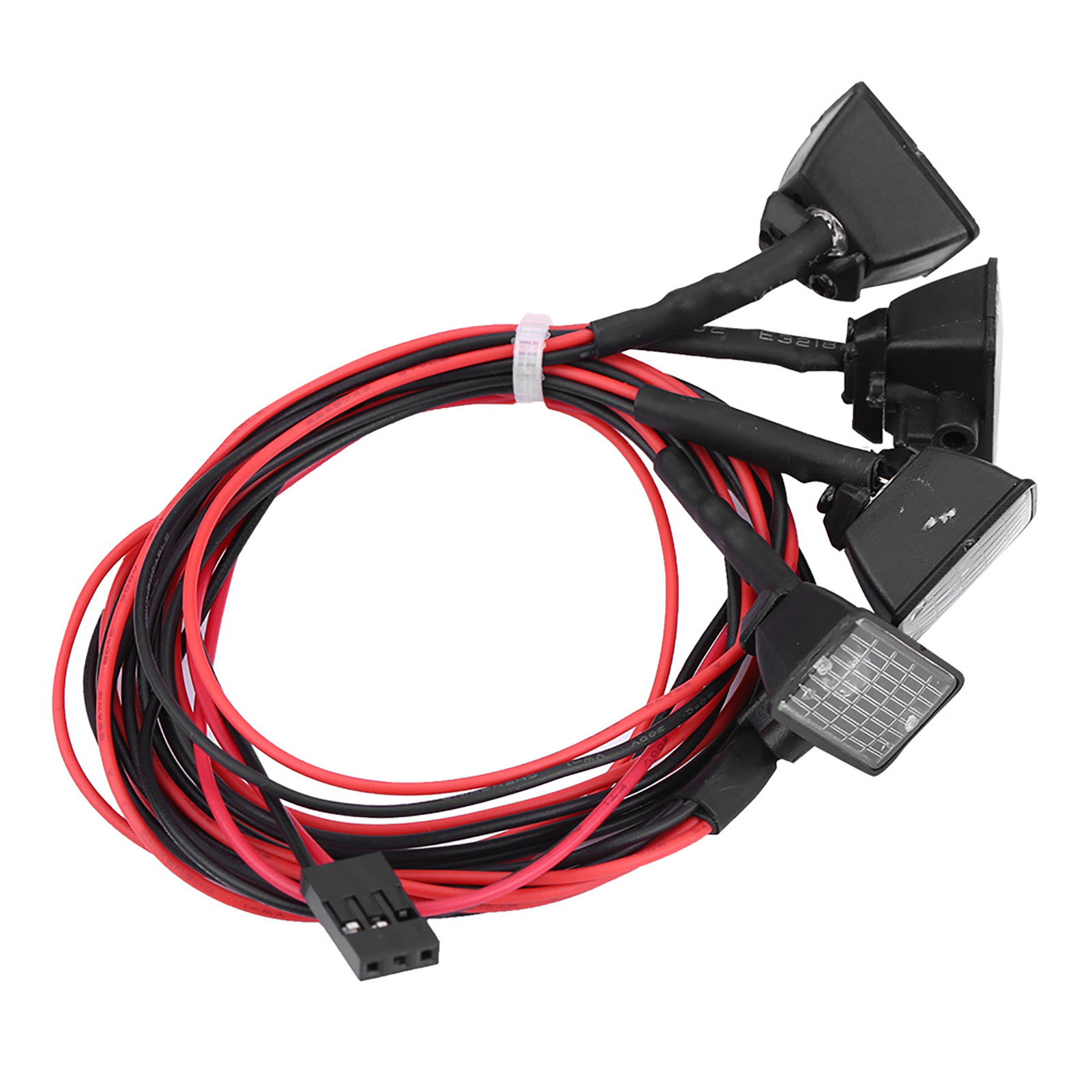 Barre Lumineuse Led Pour Toit De Voiture Rc Crawler Axial Scx10 Traxxas Trx 4 (rouge Et Blanc)