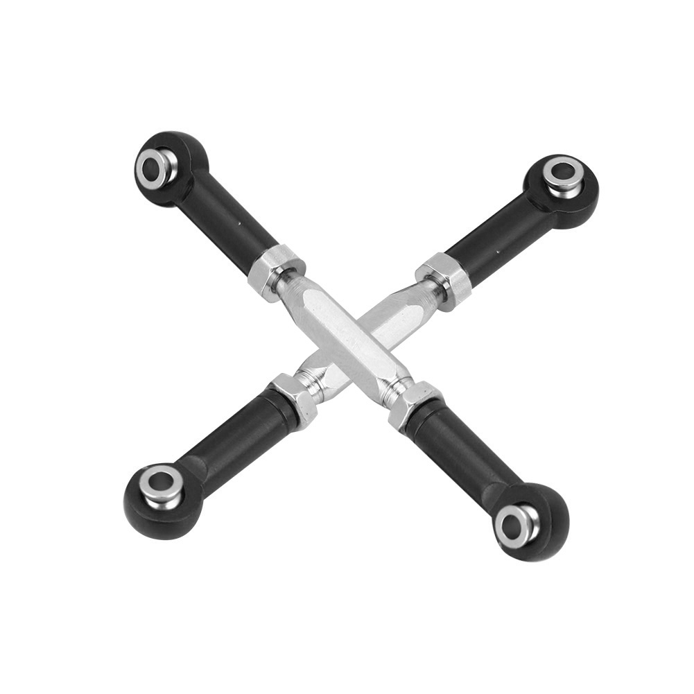 Biellettes De Direction En Alliage D'Aluminium Pour Voiture Rc Axial Rock Racer 90026 (noir)