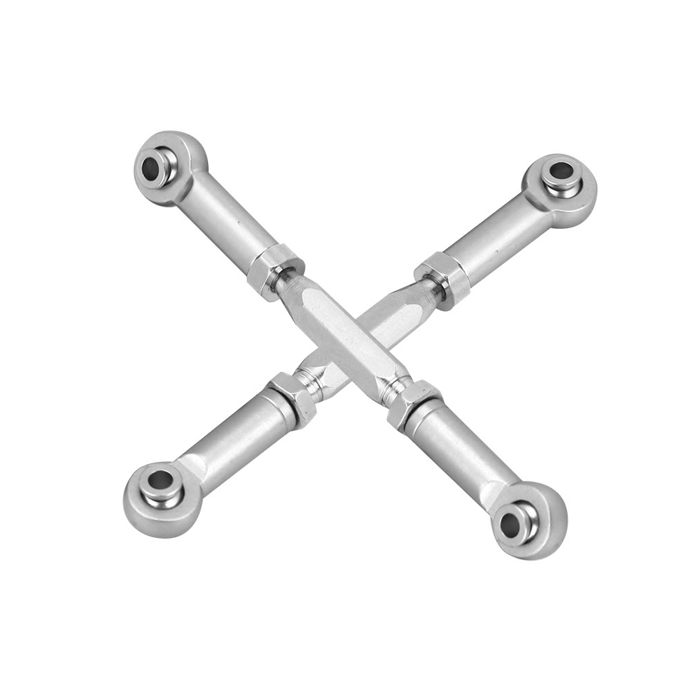 Biellettes De Direction En Alliage D'Aluminium Pour Voiture Rc Axial Rock Racer 90026 (argent)