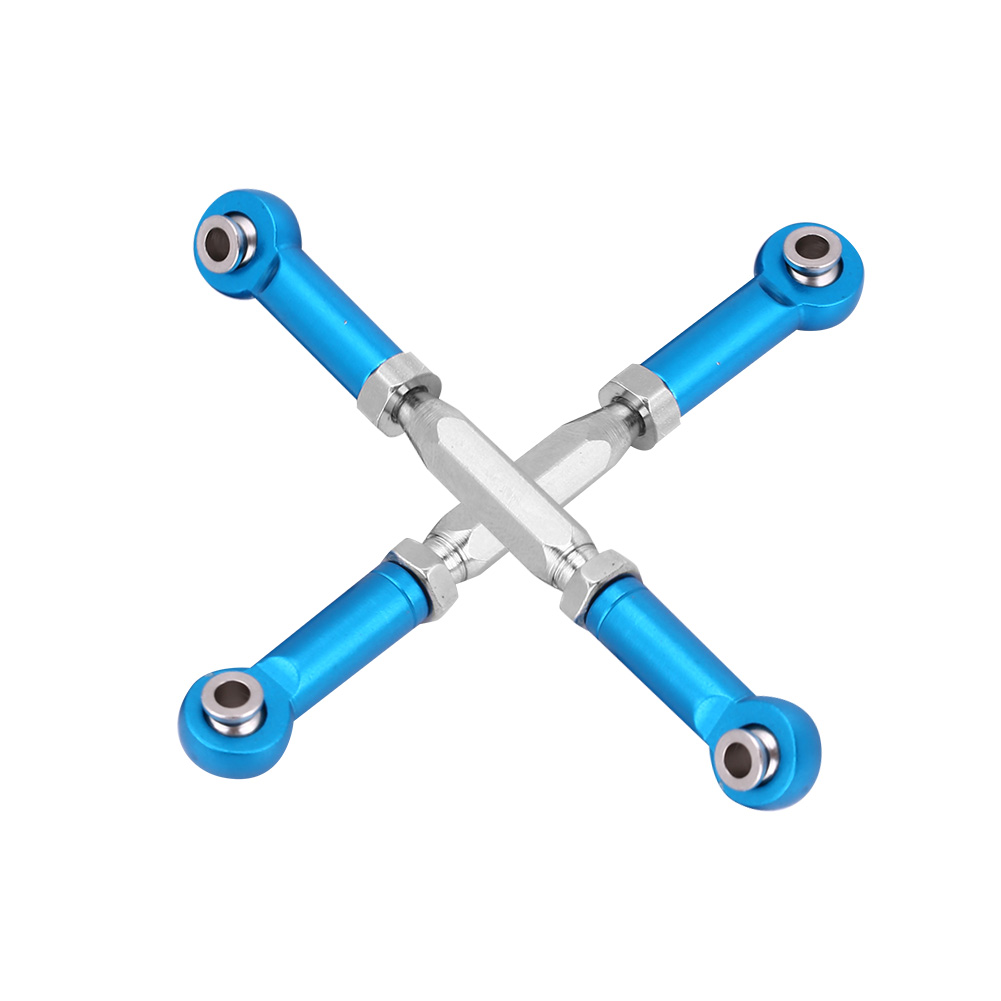Biellettes De Direction En Alliage D'Aluminium Pour Voiture Rc Axial Rock Racer 90026 (bleu)