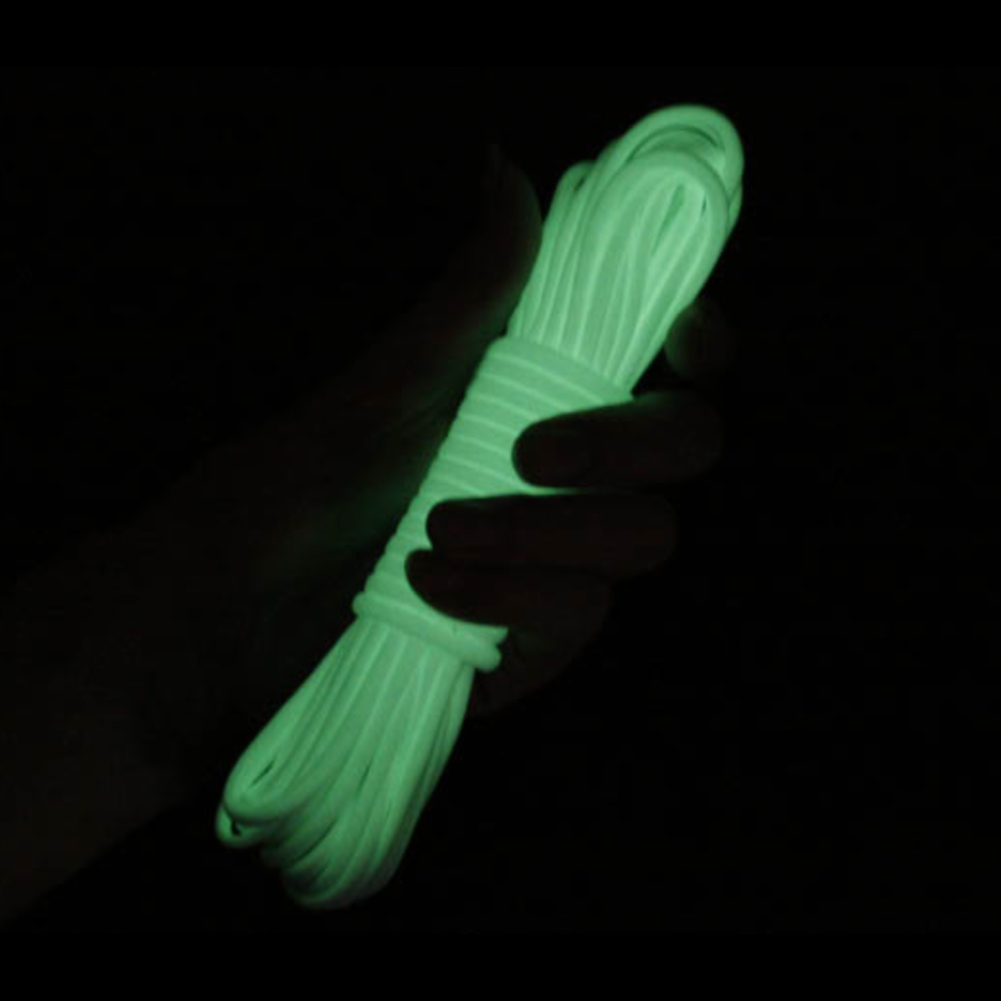 Cordon De Parachute Lumineux Vert À 9 Brins, Idéal Pour La Survie En Extérieur Et La Vision Nocturne.