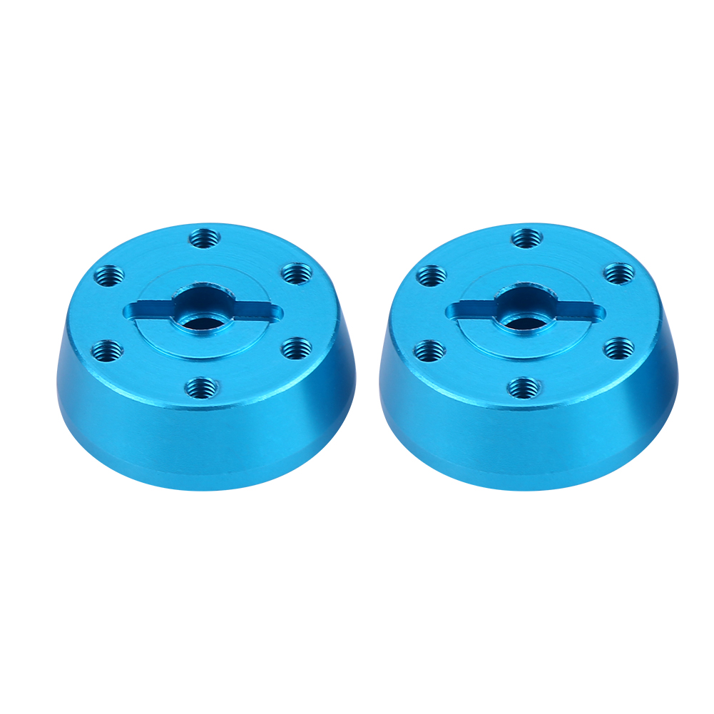 Adaptateur De Moyeu Hexagonal De Roue Avant En Alliage D'Aluminium Pour Voiture Rc Axial Rock Racer 90026 (bleu)