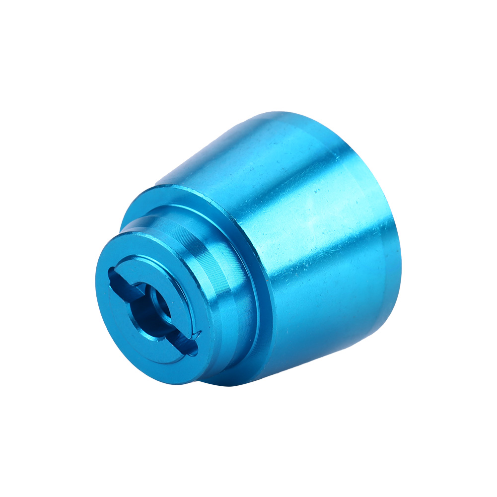 Adaptateur De Moyeu Hexagonal De Roue Arrière En Alliage D'Aluminium Pour Voiture Rc Axial Rock Racer 90026 (bleu)