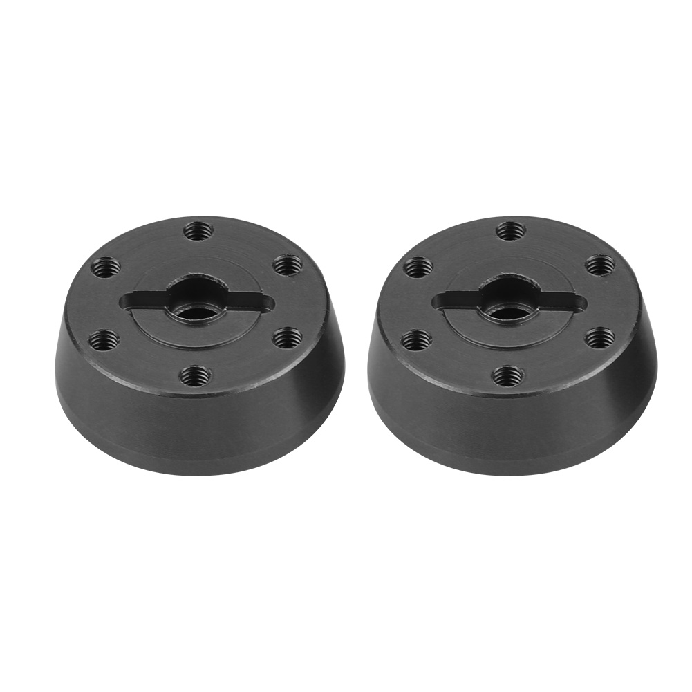 Adaptateur De Moyeu Hexagonal De Roue Avant En Alliage D'Aluminium Pour Voiture Rc Axial Rock Racer 90026 (noir)