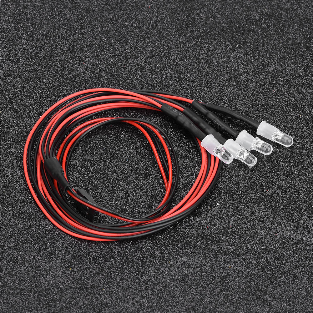Phares Led De 5 Mm Pour Voiture Rc (5 Lumière Rouge)