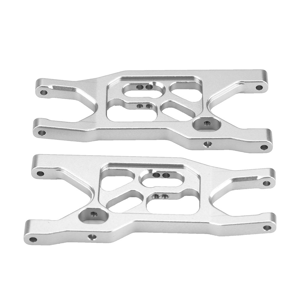 Pièces/ensemble De Bras De Suspension Inférieurs Avant En Alliage D'Aluminium Pour Axial Rock Racer 90026 (argent)