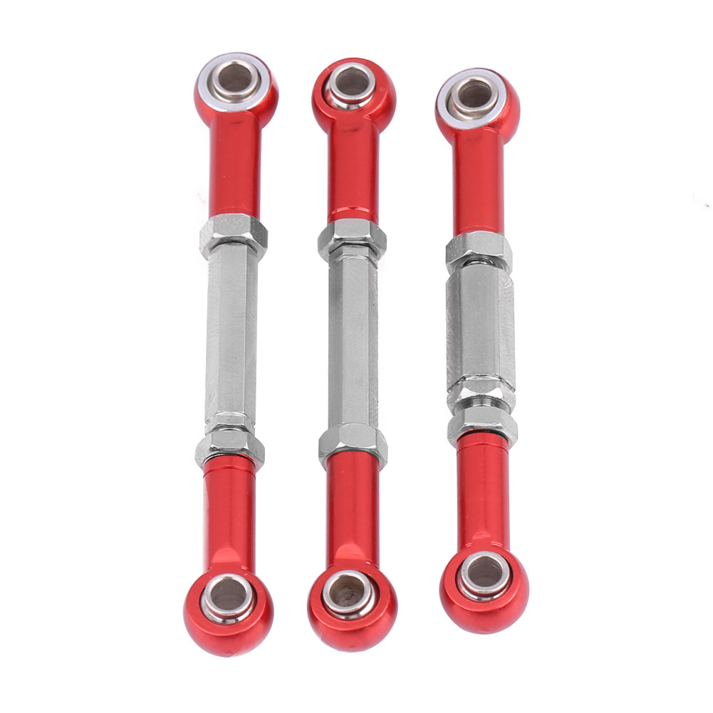 Biellettes De Direction Avant En Alliage D'Aluminium Pour Voiture Rc Fs 53633 / 51805 / 51806 1/10 (rouge)