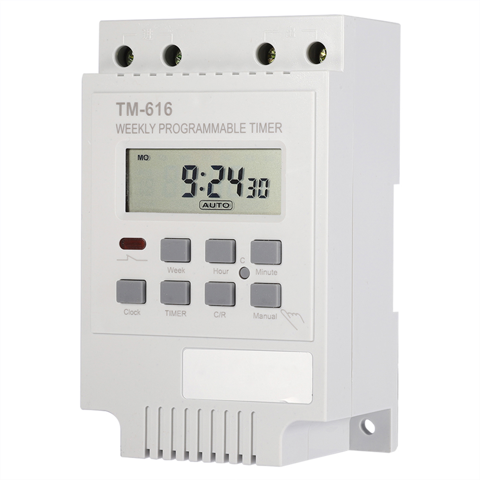 12-v-digital-programmierbarer Schalter, Intelligenter Timer, Langlebige Elektronische Steuerung, Weiß