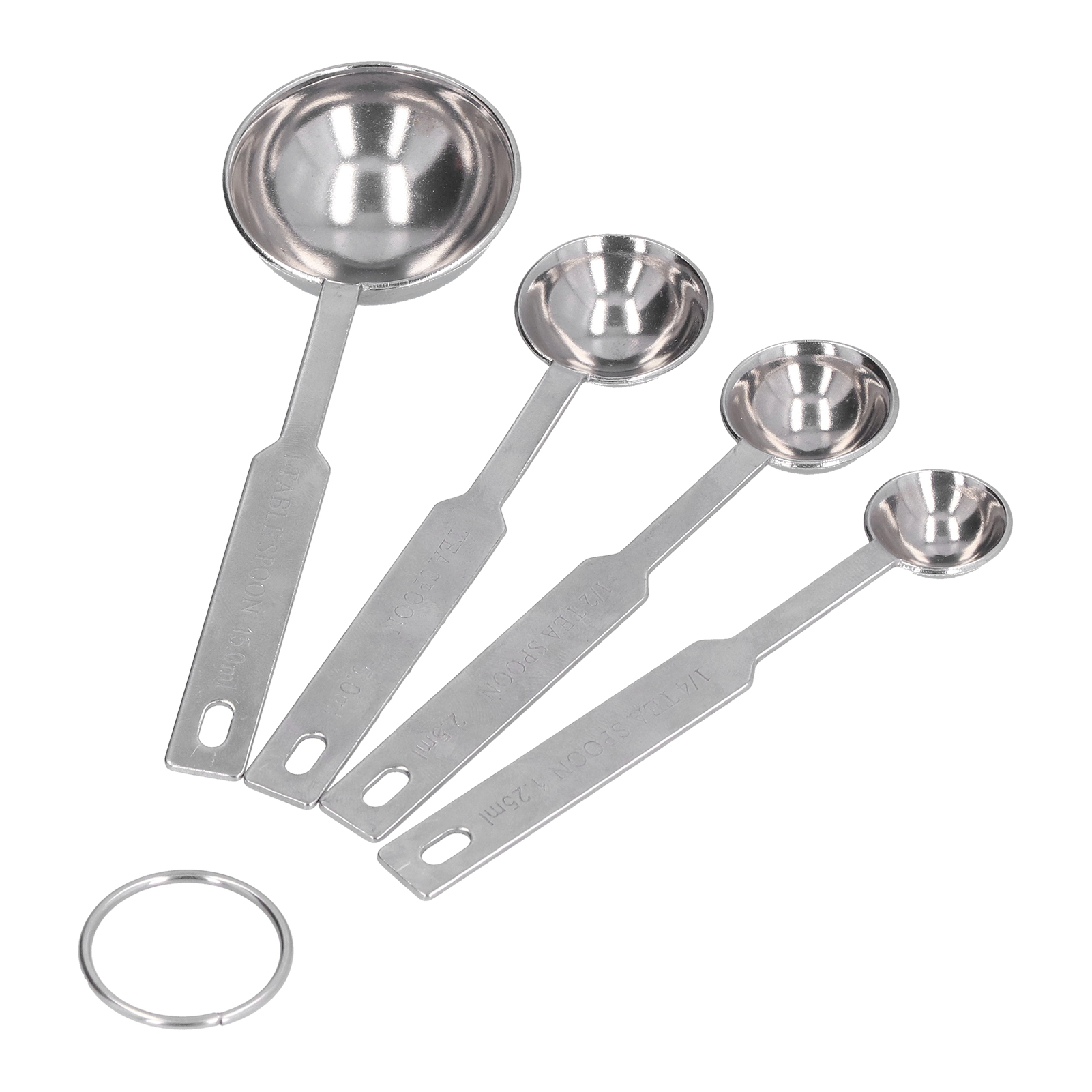 Messlöffel Aus Edelstahl, 4er-set Zum Kochen, Für Kaffee Und Milch, Haushaltsutensilien