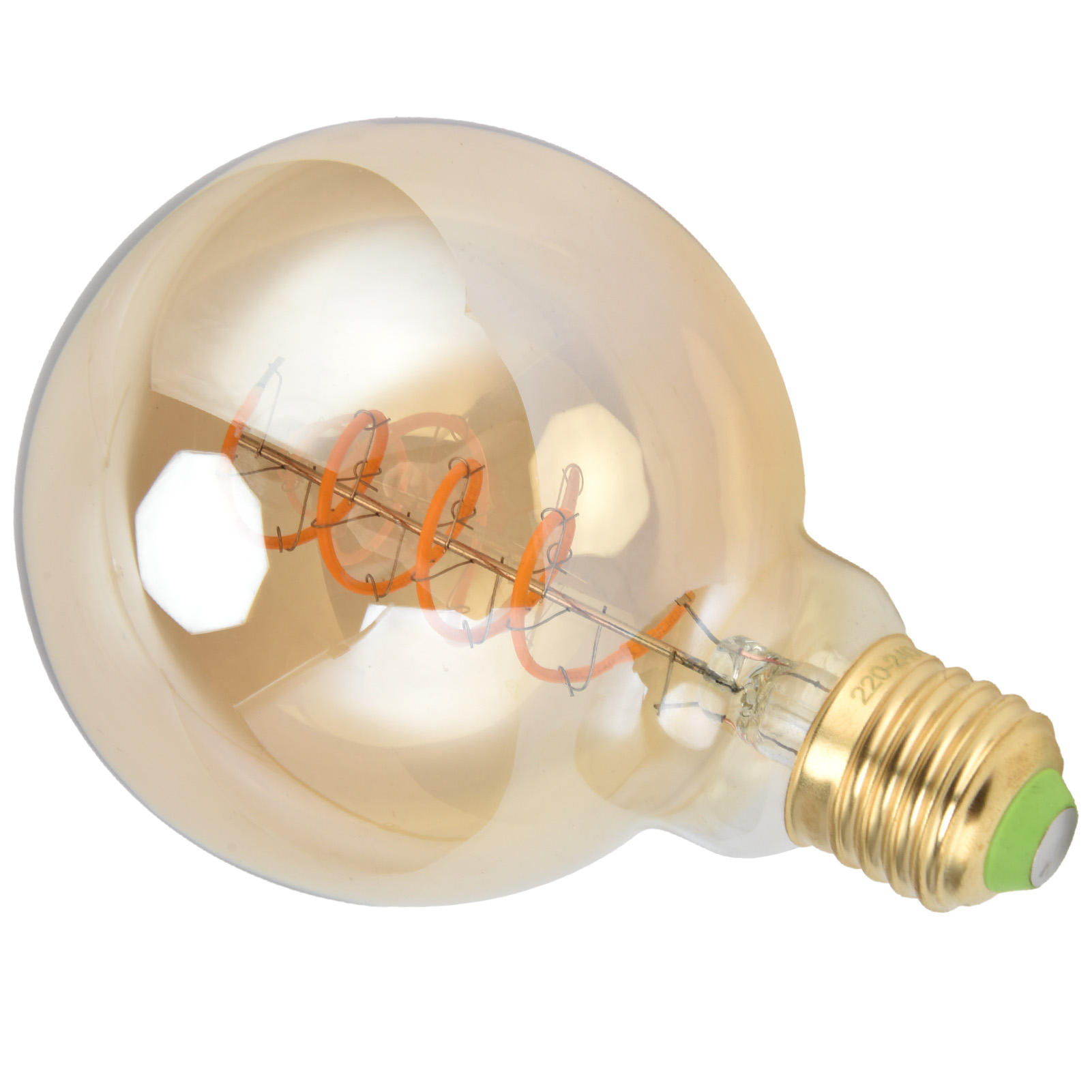 G95 4w 220v Led-lampe, Vintage-stil, Dimmbar, Flexibler Glühfaden, Warmgoldenes Licht