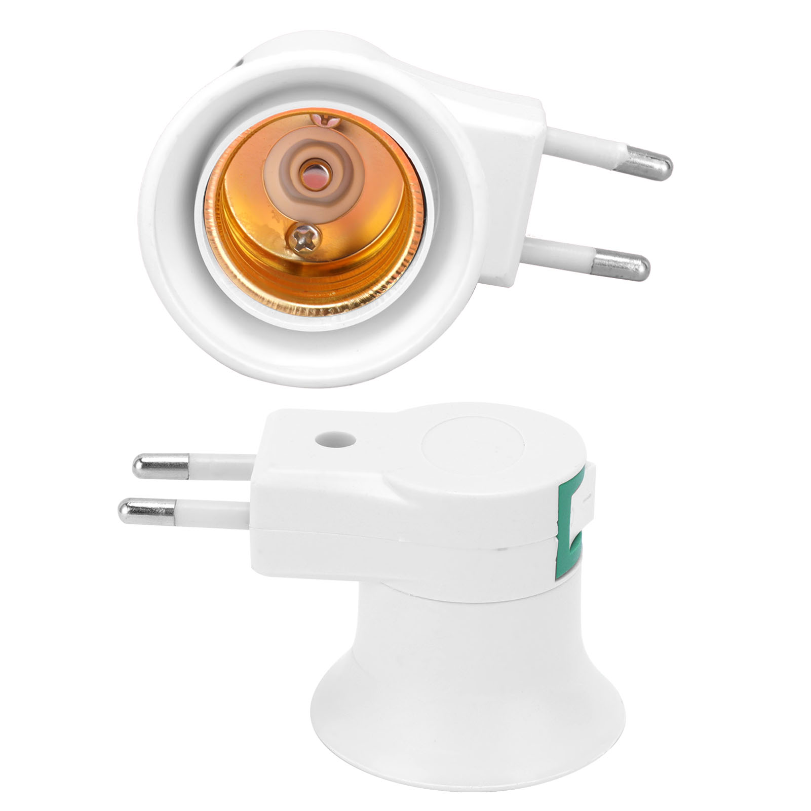 E27 Lampenfassung Mit Schalter, Pvc-schraubadapter, Europäischer Sockel, 220v Netzstecker, 2er-pack.