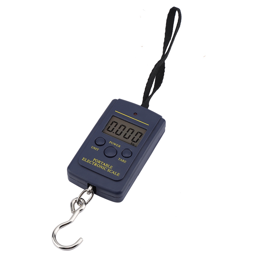 Elektronische Waage 40 Kg/10 G, Digitaler Gepäckhaken, Präzise Tragbare Gepäckwaage, Reisedynamometer, Handwaage