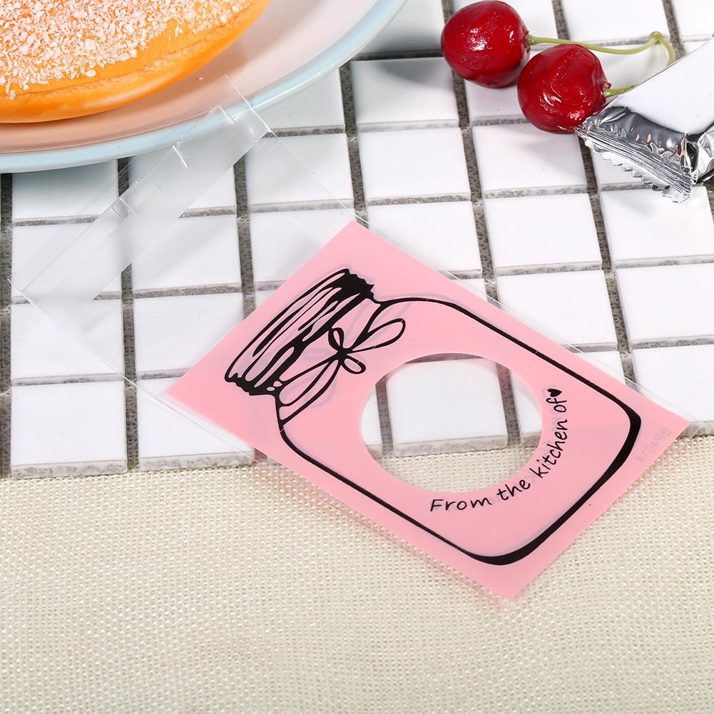 100er-packung Rosa Geschenktüten, Hübscher Kunststoff Für Süßigkeiten, Kekse, Partyartikel, Praktische Lebensmittelverpackung