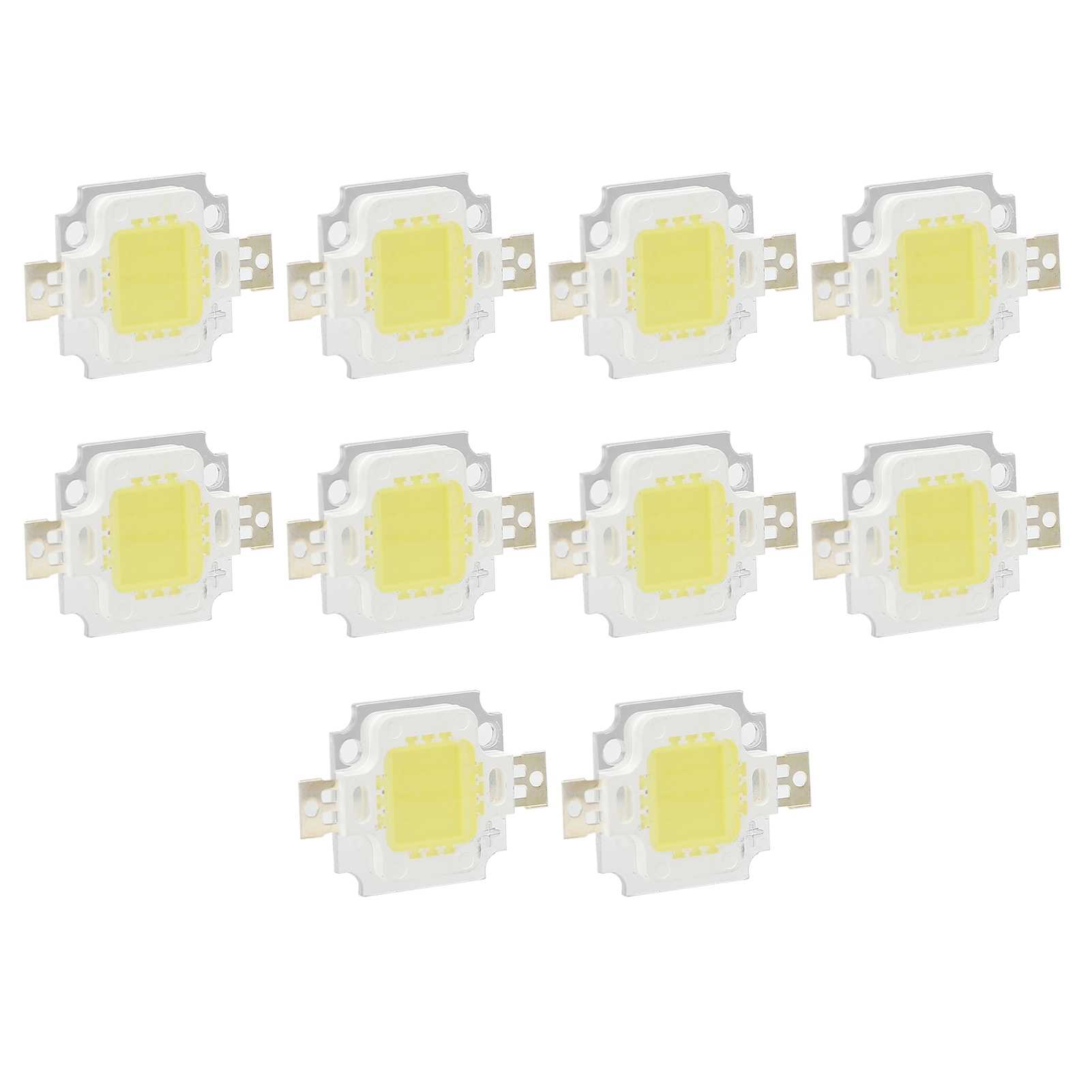 Packung Mit 10 Cob-led-chips (10 W, 6500 K, Reinweiß), Integrierter 12-v-/700-ma-lampe, Komponenten Für Diy-lampen, Helle Beleuchtung