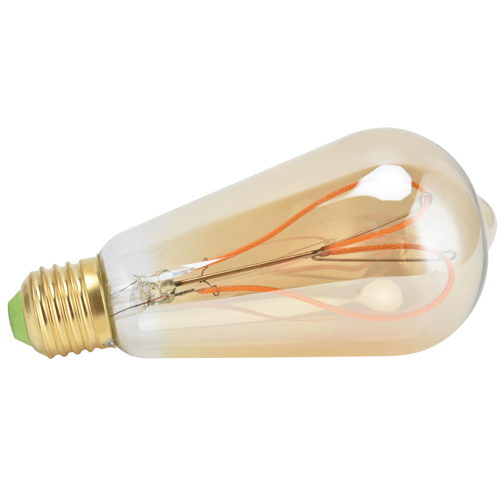 E27 4w Vintage Gold Led-glühbirne, Flexibler Spiralfaden, Warmes Licht 220v, Hohe Lichtdurchlässigkeit, Einstellbare Intensität, Retro-design.