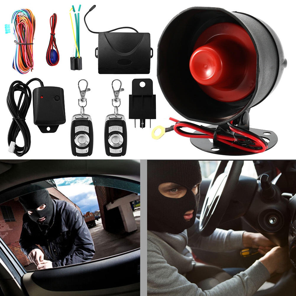 Universelle 12-v-autoalarmanlage, Motorstart/stopp Per Knopfdruck, Diebstahlschutz, Fahrzeugsicherheitsschloss