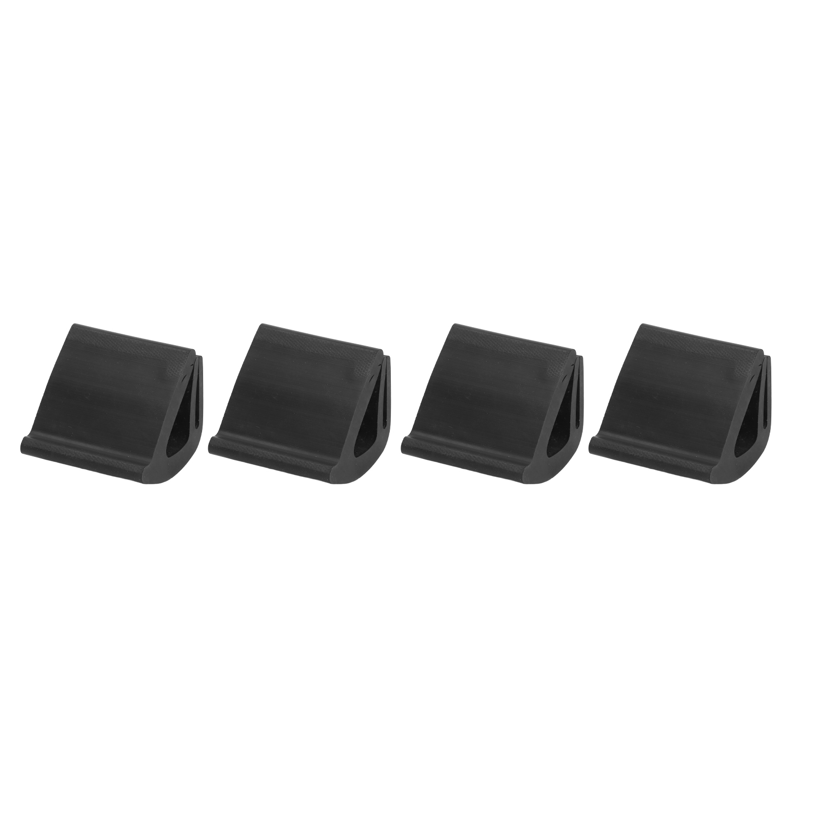 4 Schwarze Gummi-windschutzscheibenhalterungen 102005801 Für Golf Club Car Ezgo, Inklusive Halteklammern