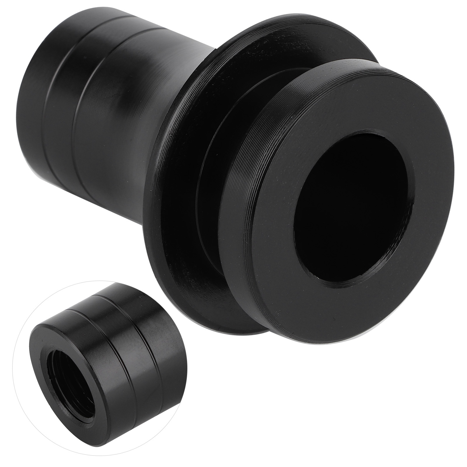 Adapter Für Sicherungsring Aus Aluminium Für Schalthebel M12x1,25, Schalthebelhülse, Fahrzeuge Mit Schaltgetriebe, Schwarz, Gewindebefestigung