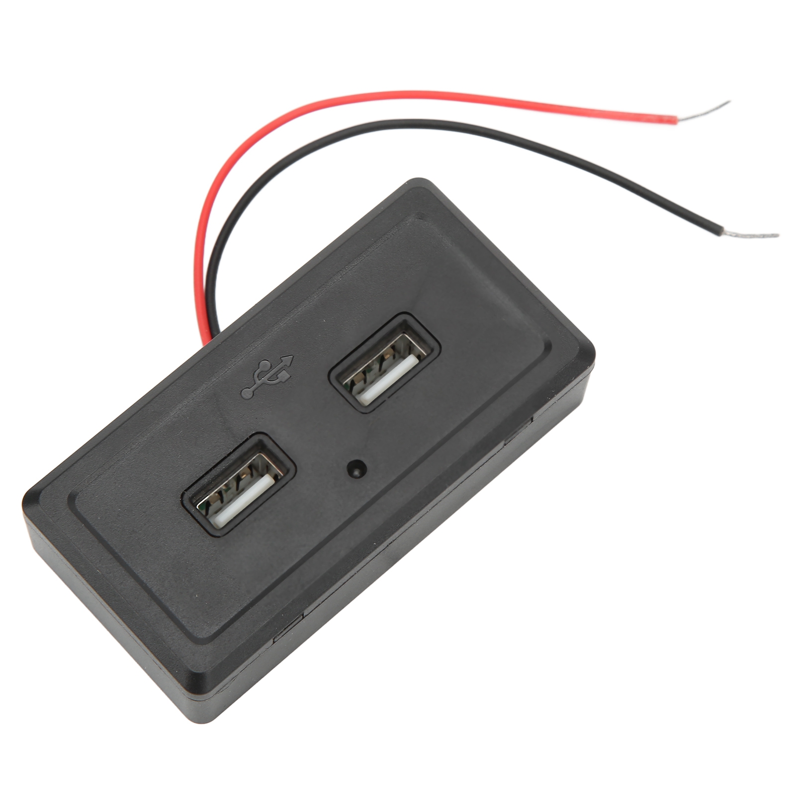 Doppel-usb-ladegerät Für Wohnmobile, Schwarz, 12–24 V Eingang, Wasserdicht, Universelle Modifikationsplatte