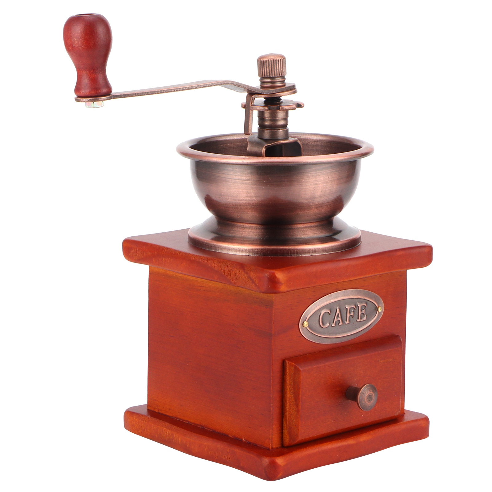 Vintage Mini-handkaffeemühle, Handbetriebene Bohnenmühle Mit Einstellbarem Mahlgrad Für Den Heimgebrauch
