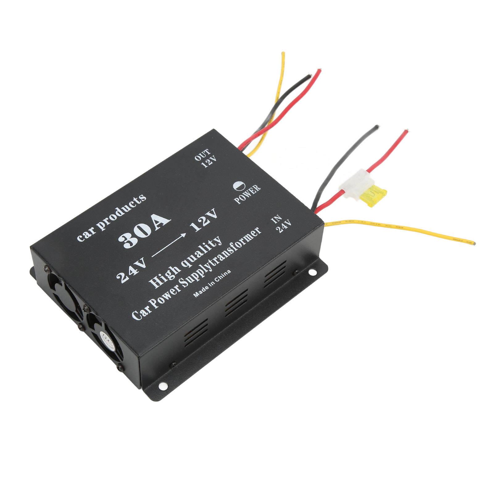 24v Auf 12v 30a Wandler, Abwärtsspannungsmodul Mit Kurzschlussschutz, Professioneller Kfz-spannungsreduzierer, Wasserdicht Und Robust.