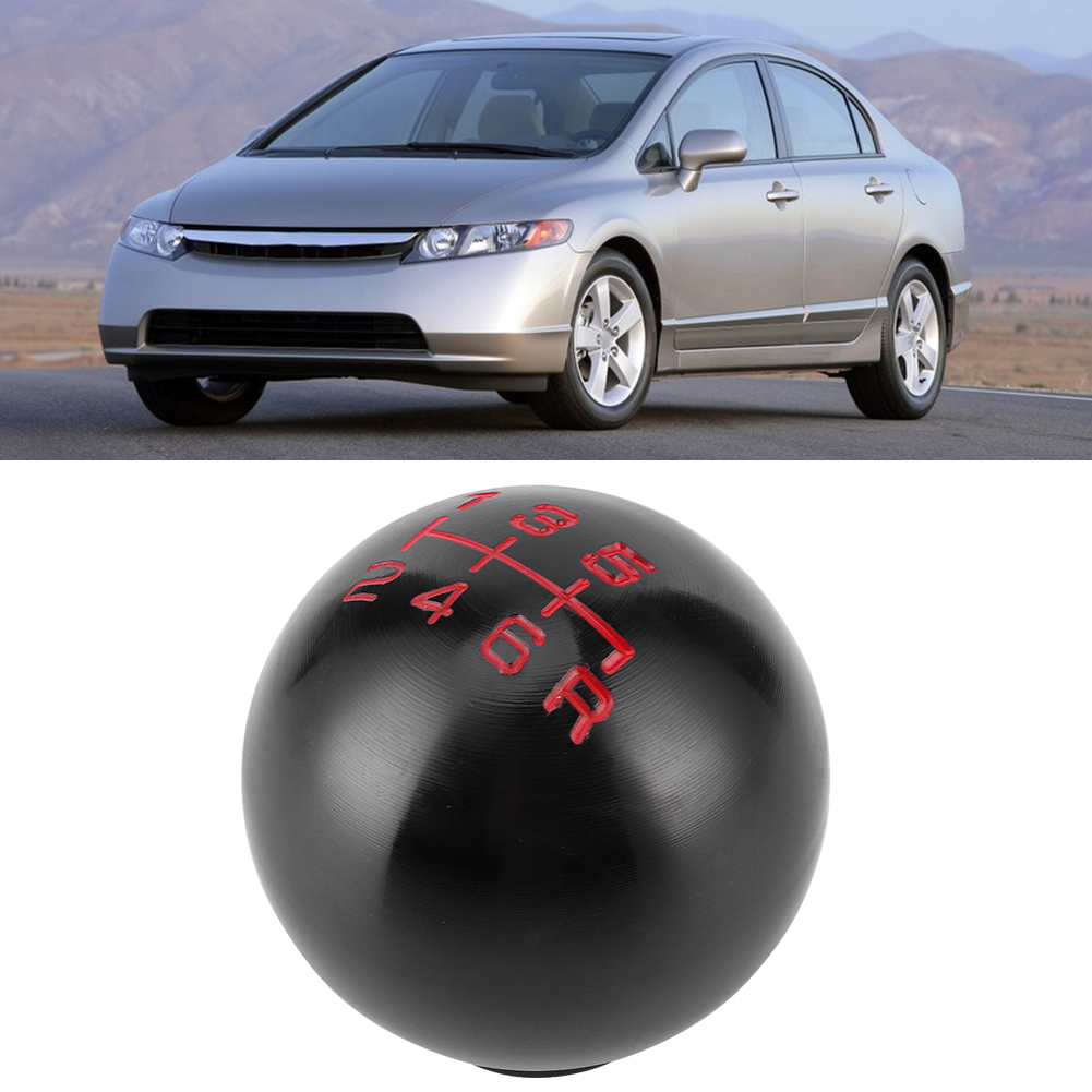Sportlicher Schaltknauf (handball) Für Honda Civic (06-15), Schwarz, 6-gang
