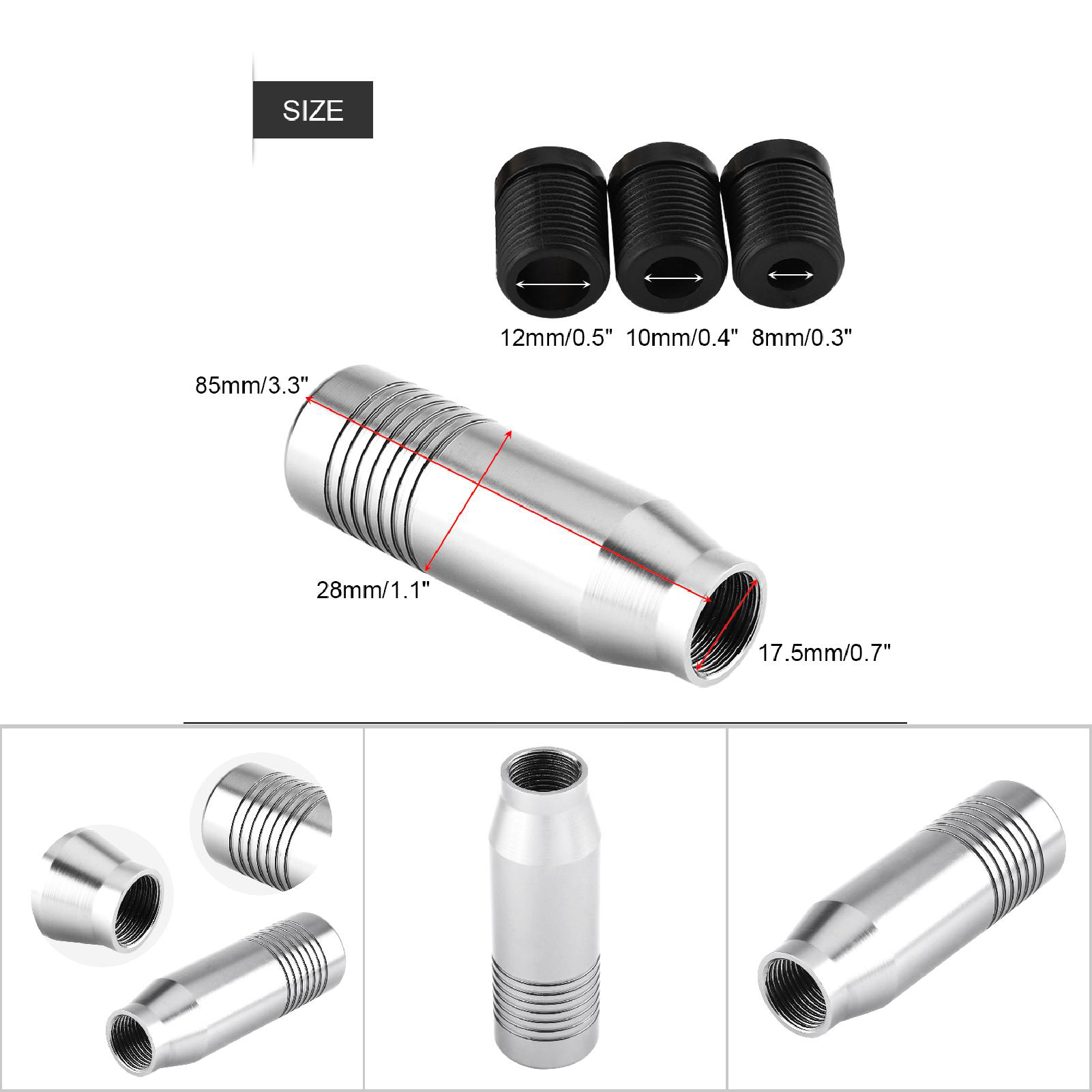 Universeller Schaltknauf Aus Aluminiumlegierung, Silberner Schaltknauf Für Fahrzeuge Mit Schaltgetriebe, Standard-ersatzset.