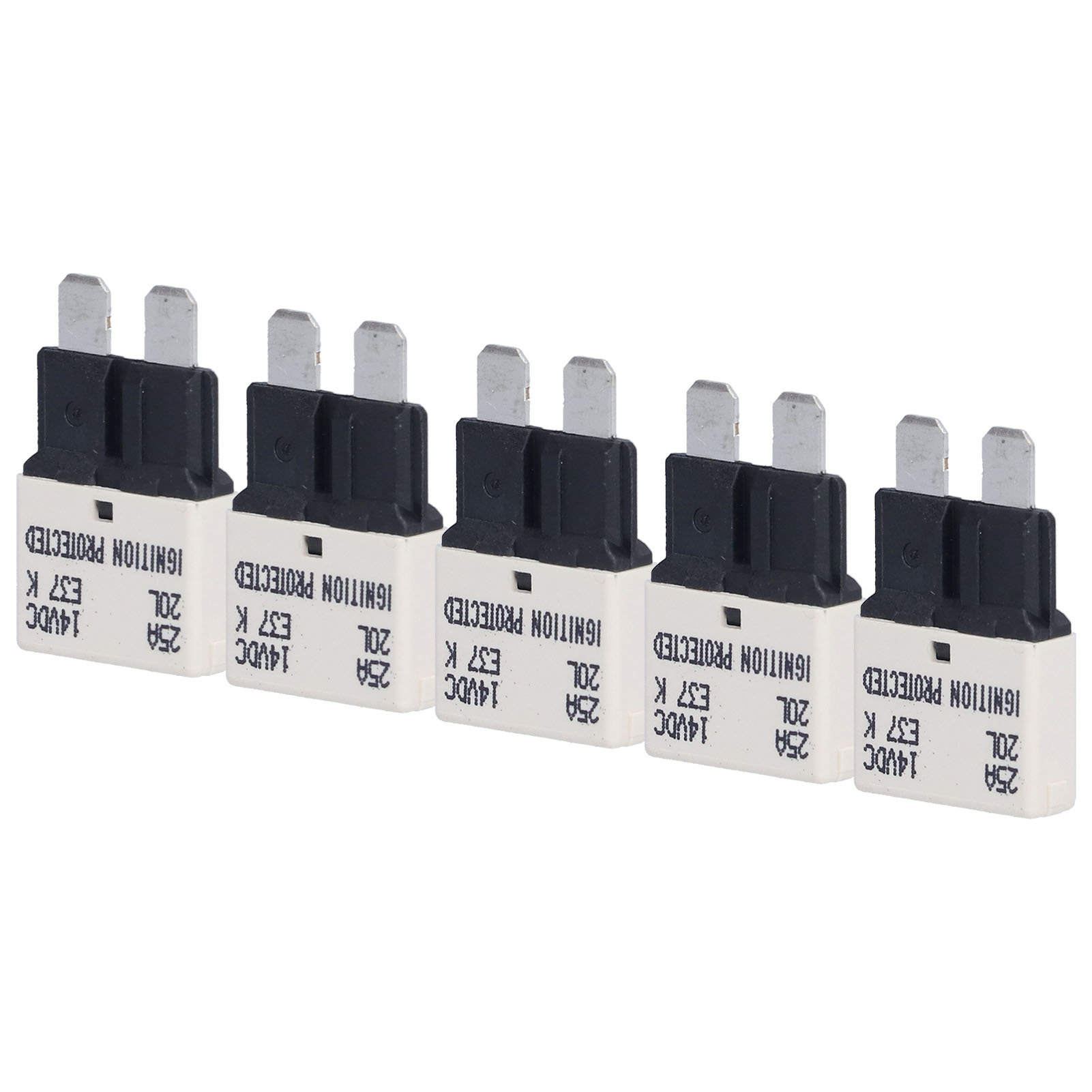 25a E37 Auto T1 Rücksetzbarer Leitungsschutzschalter Ul 94v0 Thermoplast Atc Ato 5er-pack