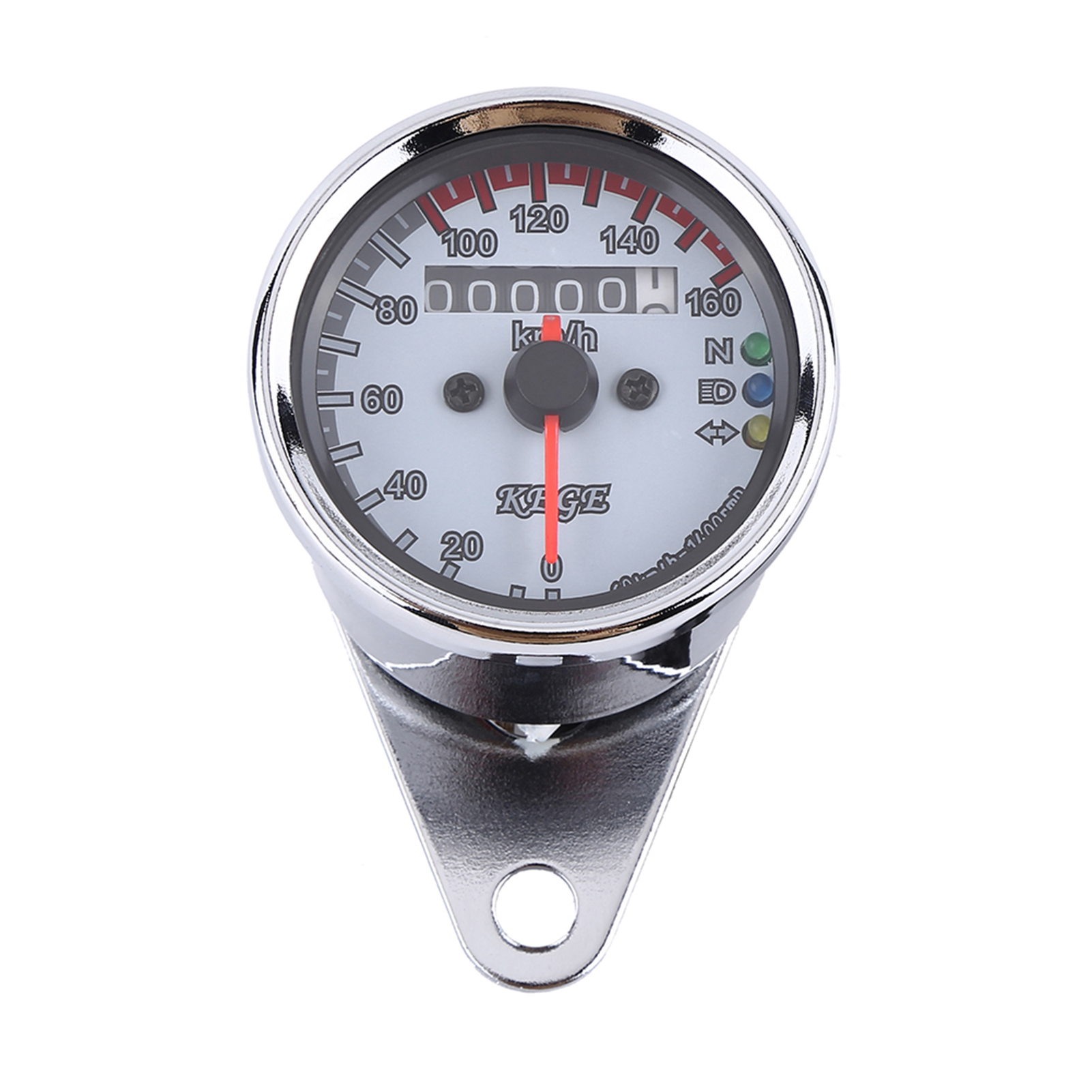 Universeller 12v-motorrad-tachometer, Silberfarbener Led-drehzahlmesser Mit Hintergrundbeleuchtung, Blinkeranzeige, Digitales Zifferblatt Für Motorräder