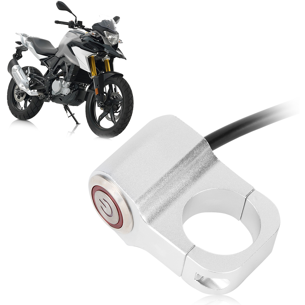 Lenker-scheinwerferschalter Aus Aluminiumlegierung Mit Roter Led-anzeigeleuchte, Motorrad-modifikationsteile, 25 Mm