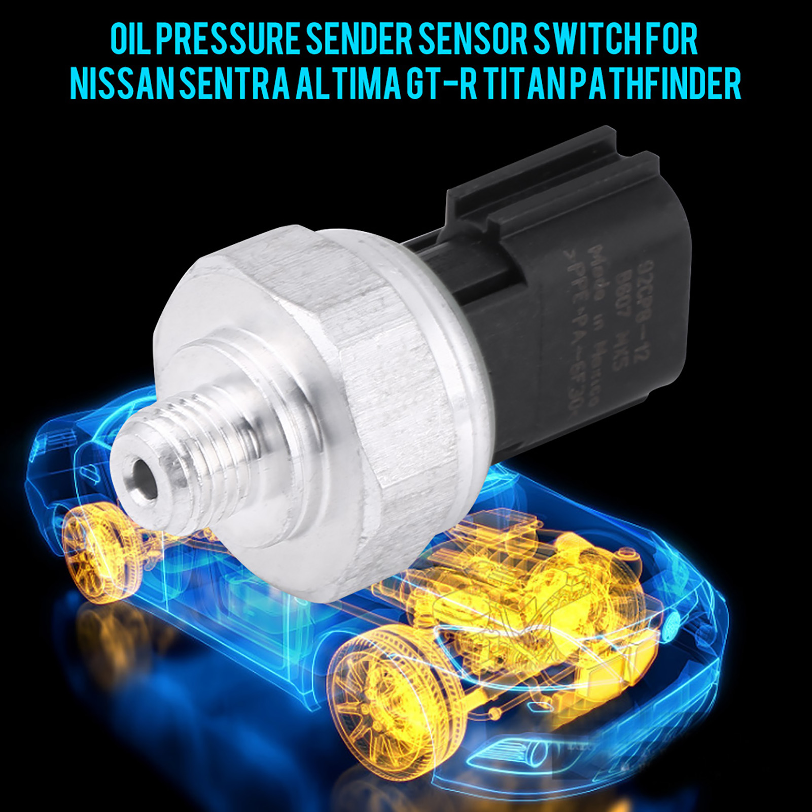 Öldrucksensor Für Nissan Sentra Altima 25070-cd000 25070-cd00a, Kompatibler Motorschalter, Ersatzteil In Erstausrüsterqualität