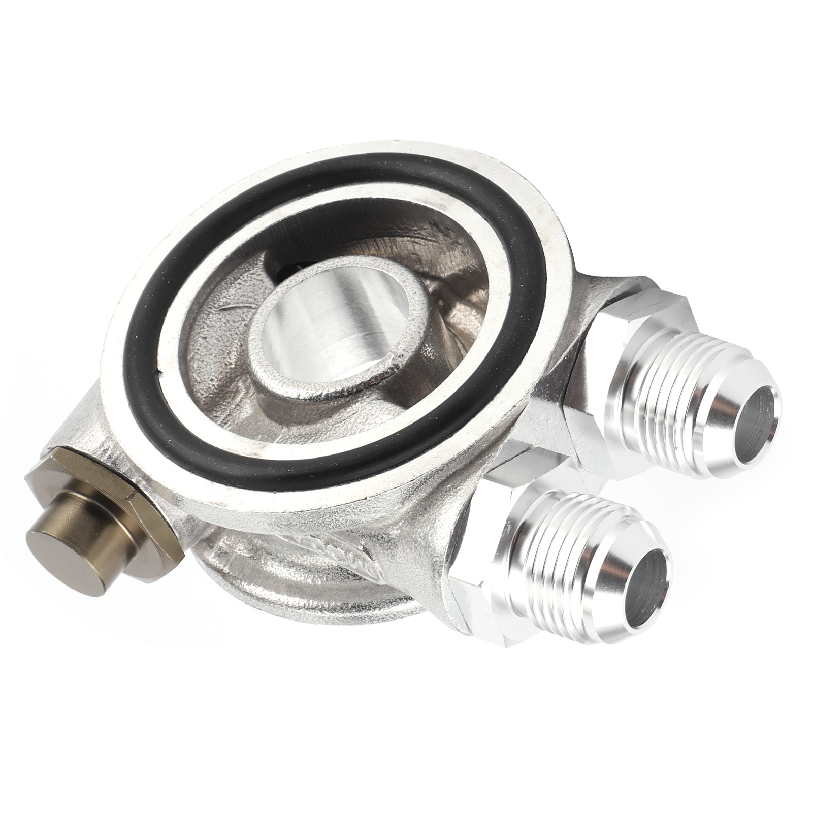 Ölfilter-sandwichplattenadapter Aus Aluminiumlegierung, Kfz-zubehörteil Mit Gewindefilter