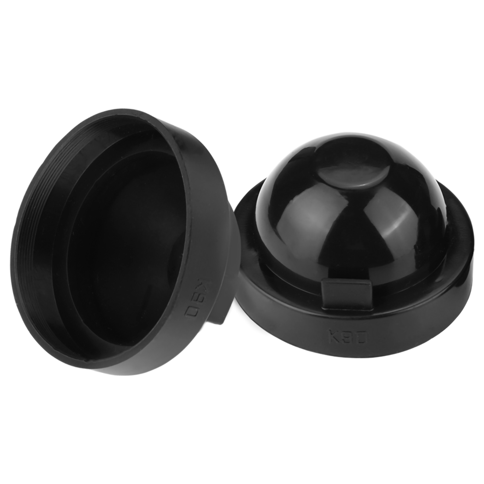 2-teilige, 90 Mm Große, Schwarze, Wasserdichte Staubschutzkappe Aus Gummi Für Led-autoscheinwerfer, Schutzkappe, Feuchtigkeitsbeständige Dichtung