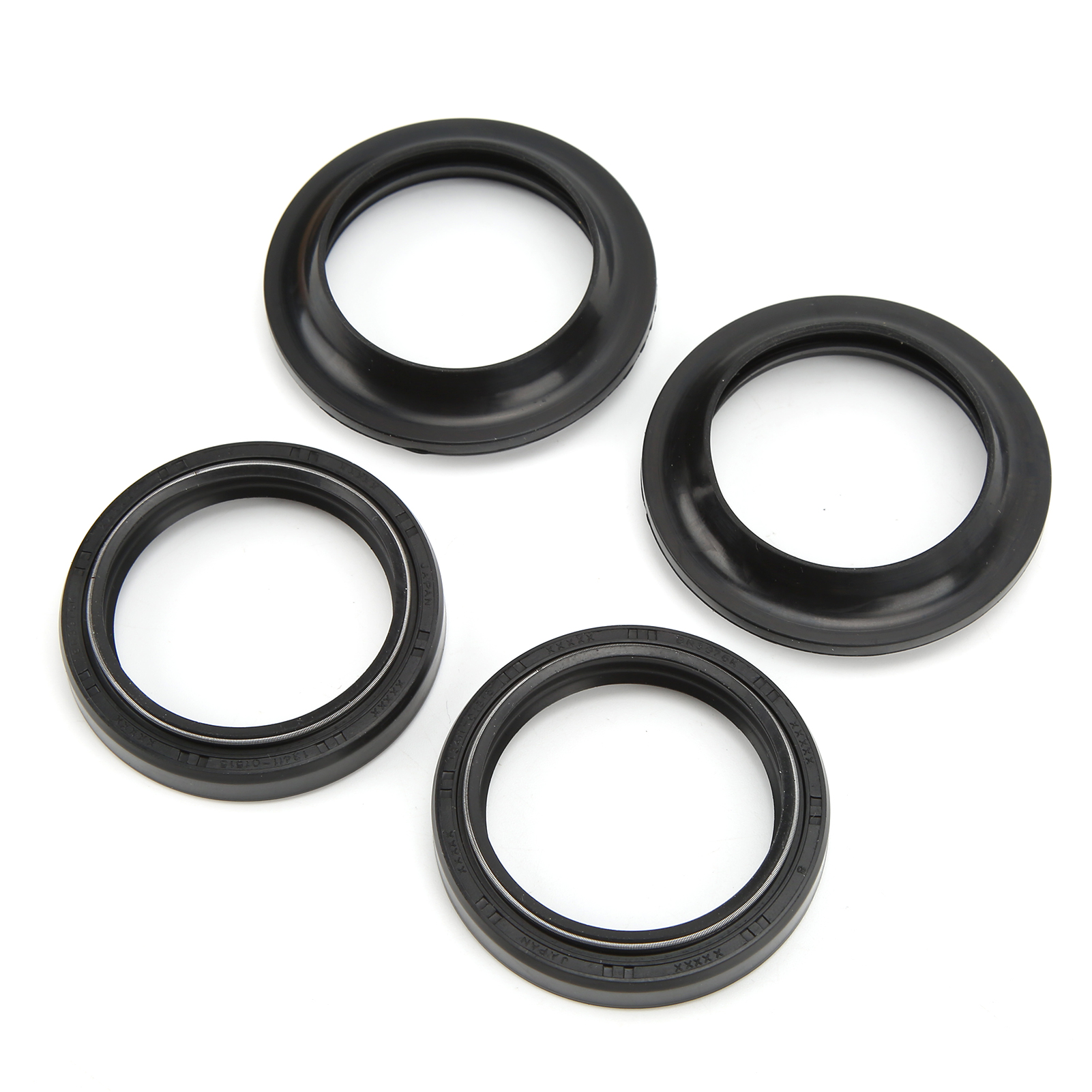 Satz Mit 2 Gabelsimmerringen 41x53x8/10,5mm Fkm Fluorierter Gummi, Ersatz Für Xvs650 V Star Yzf-600r