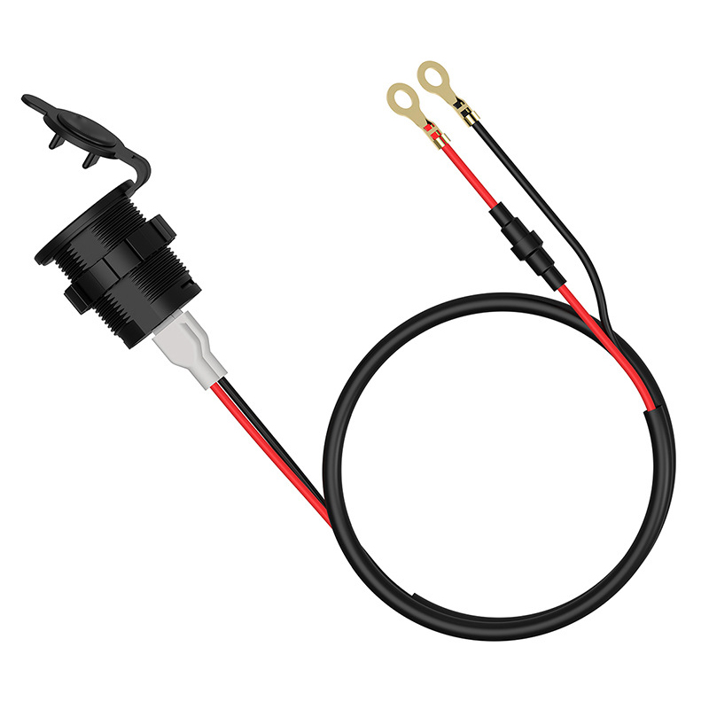 Duales 12v-usb-motorradladegerät Mit Schnellem Digitalem Led-voltmeter Für Handy, Tablet, Gps Und Zubehör – Grün