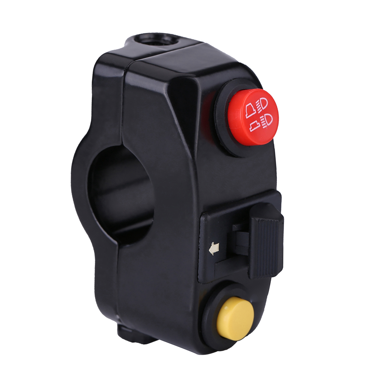7/8"-motorradlenkerschalter Mit Hupe, Blinker, Abblend- Und Fernlichtsteuerung – Schwarz, Lenkerschalter-set