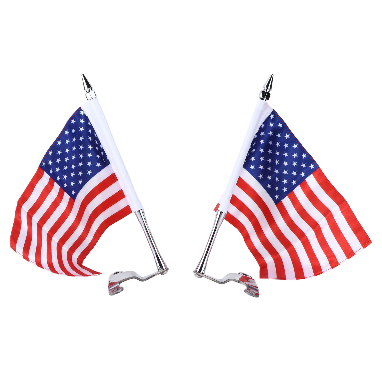 Heckfahnenhalterung Mit Links Und Rechts Angebrachter Amerikanischer Flagge, Ersatz Für Gold Wing Tour Dct 2018-2020, Montagesatz