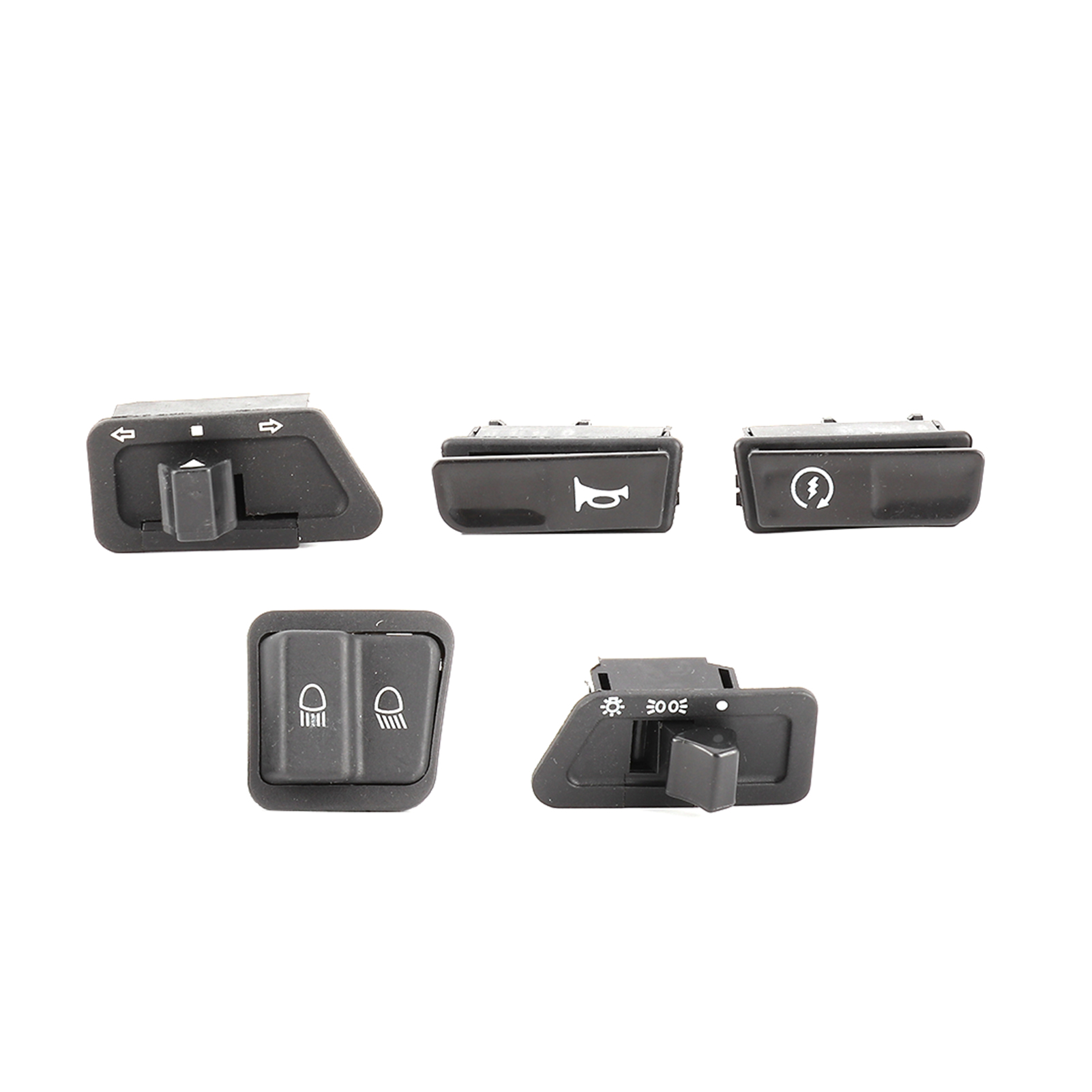 5-teiliges Lenkerschalter-set Für Motorräder: Scheinwerfer, Fern-/abblendlicht, Hupe Und Blinker Für Gy6 125-cm³-roller