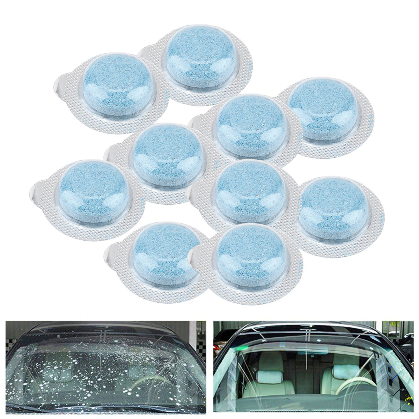 Brausetabletten Für Autoscheibenreiniger (10er-packung) – Autowasch-entfetter