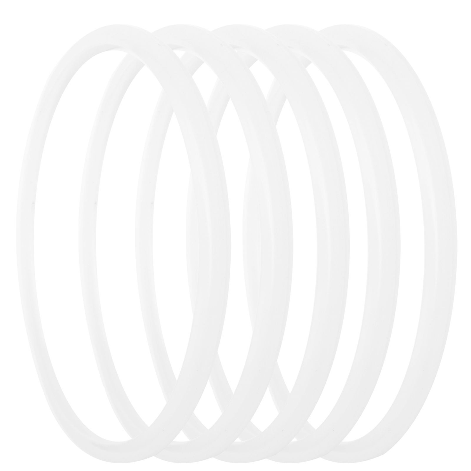 Universeller Edelstahl-dichtungsring Für Schnellkochtöpfe, 5er-packung, 22 Cm, Transparent.